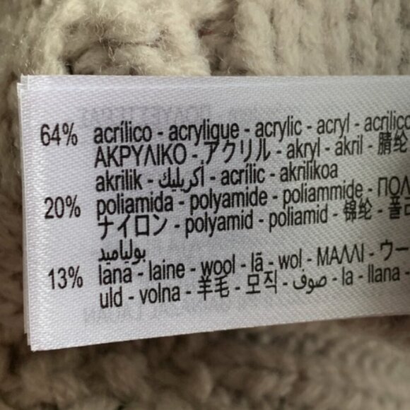 Zara Distressed Metallic Gold Cable Knit Sweater - Picture 9 of 11